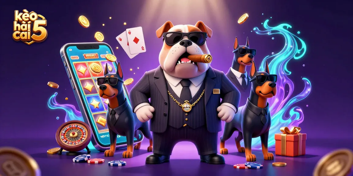 Engage with kèo nhà cái 5 and experience thrilling online casino action featuring a mafia boss bulldog.