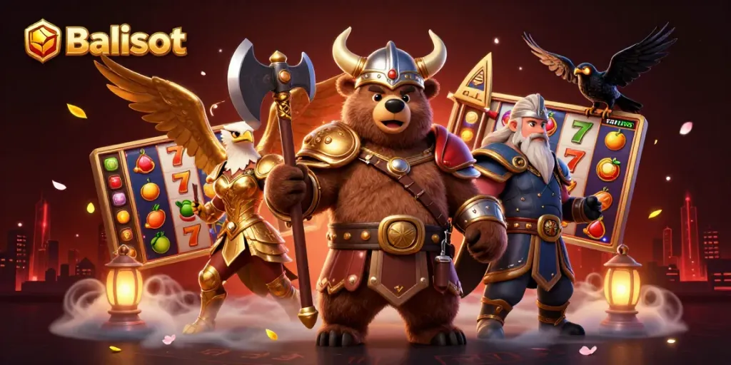 Experience thrilling gameplay with Balislot's vibrant slot reels and charismatic characters.