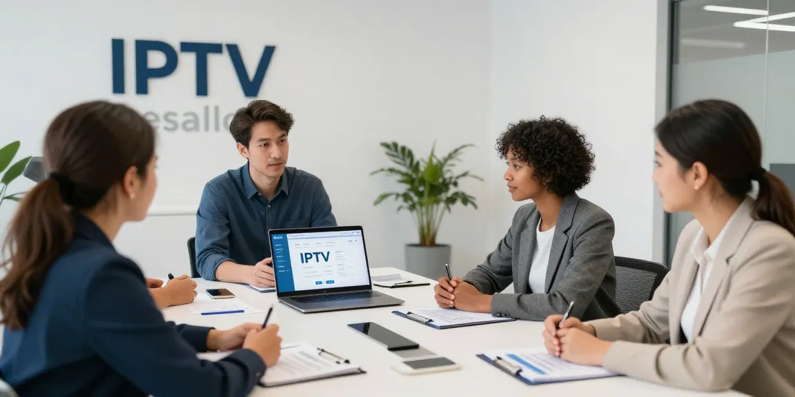 Trusted IPTV reseller UK showcasing professional services to local clients in a vibrant community setting.